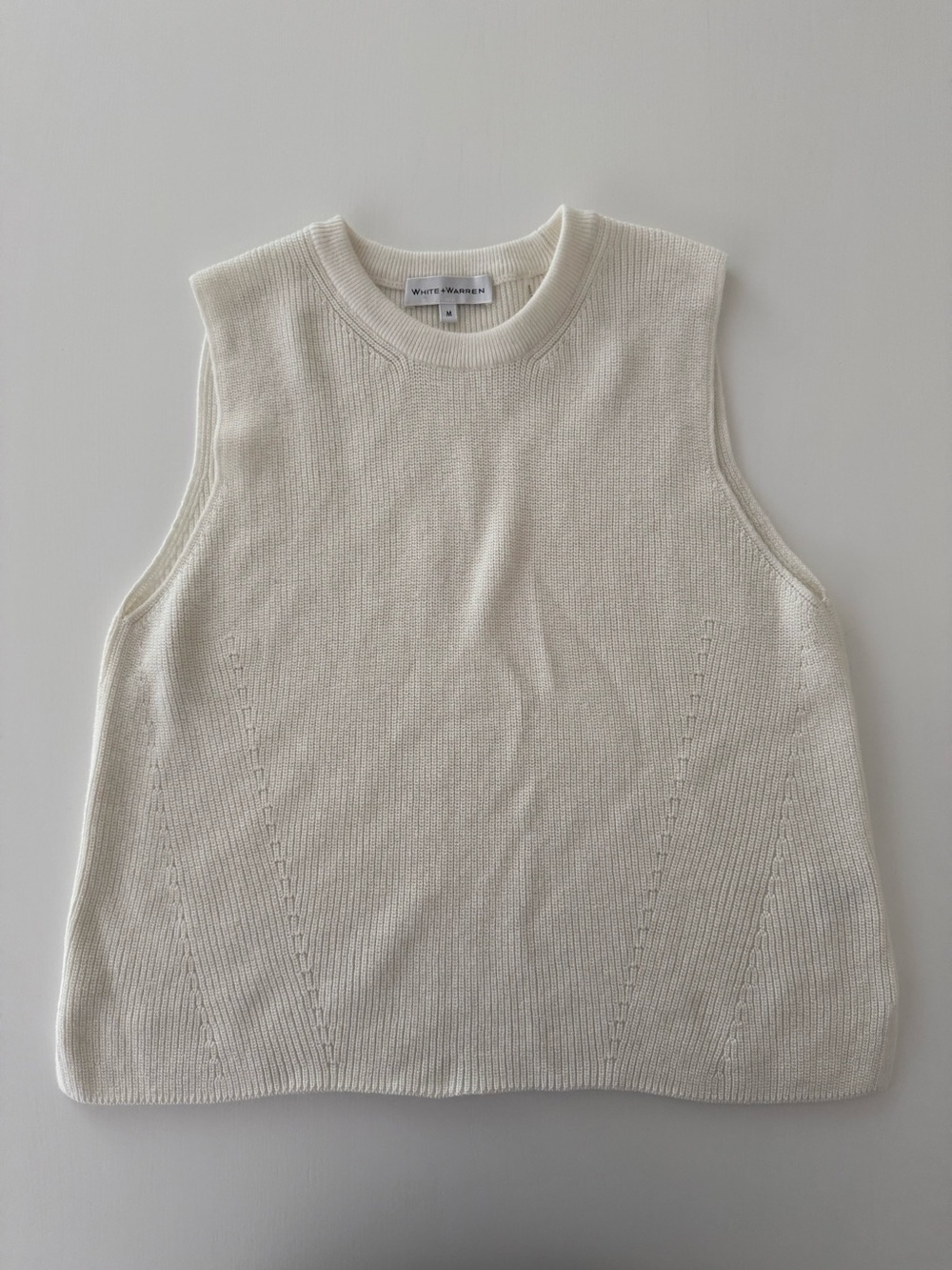 White + Warren sleeveless sweater